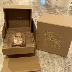 Authentic Burberry Rose Gold Watch
